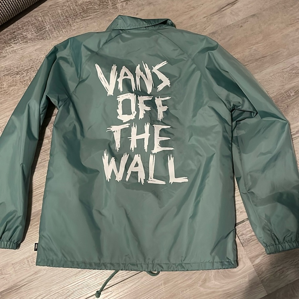 Vans Off The Wall Windbreaker Small Teal